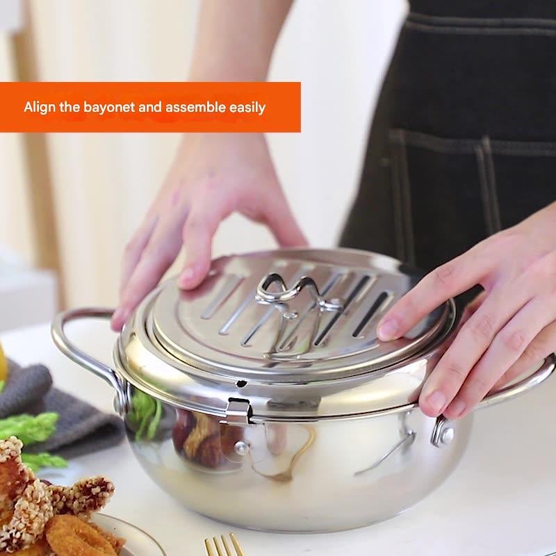Home Cooking Gas Cylinder - Friteuse électrique Tempura en acier inoxydable,