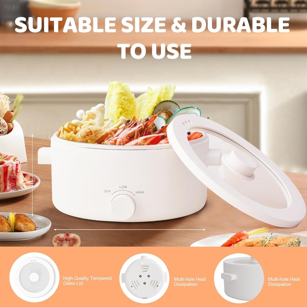 Marmite électrique, pot portab - Hot Pot Portable Dual avis et prix